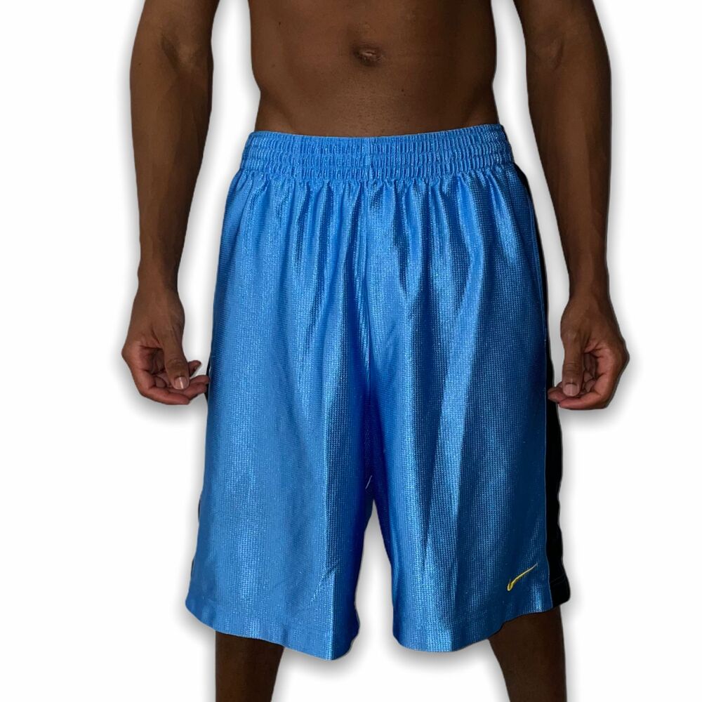 Nike Vintage Rare Basketball Dazzle Shorts Silky Smooth Sky Blue Medium